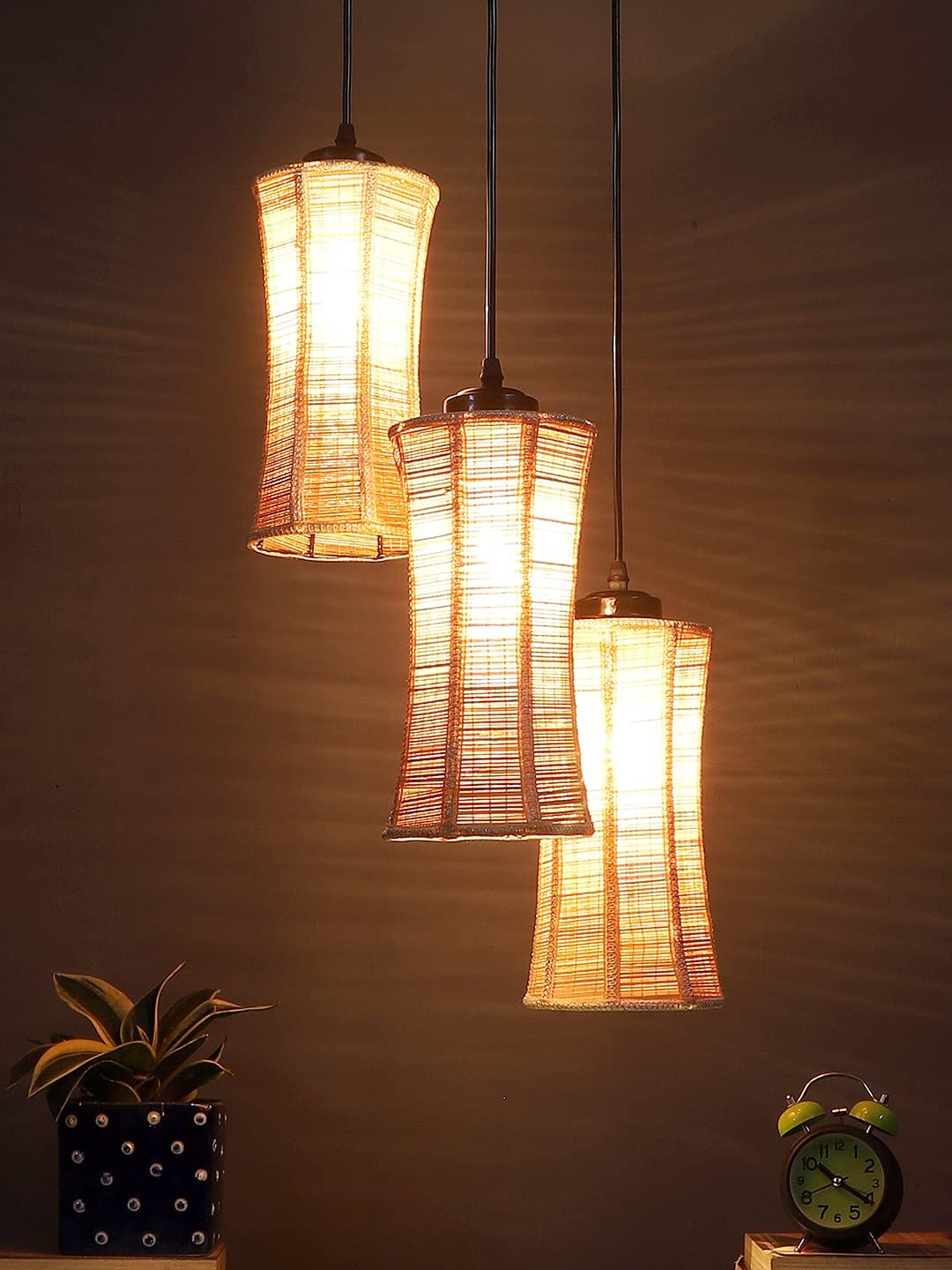 Band Bamboo Cluster Hanging Lamp