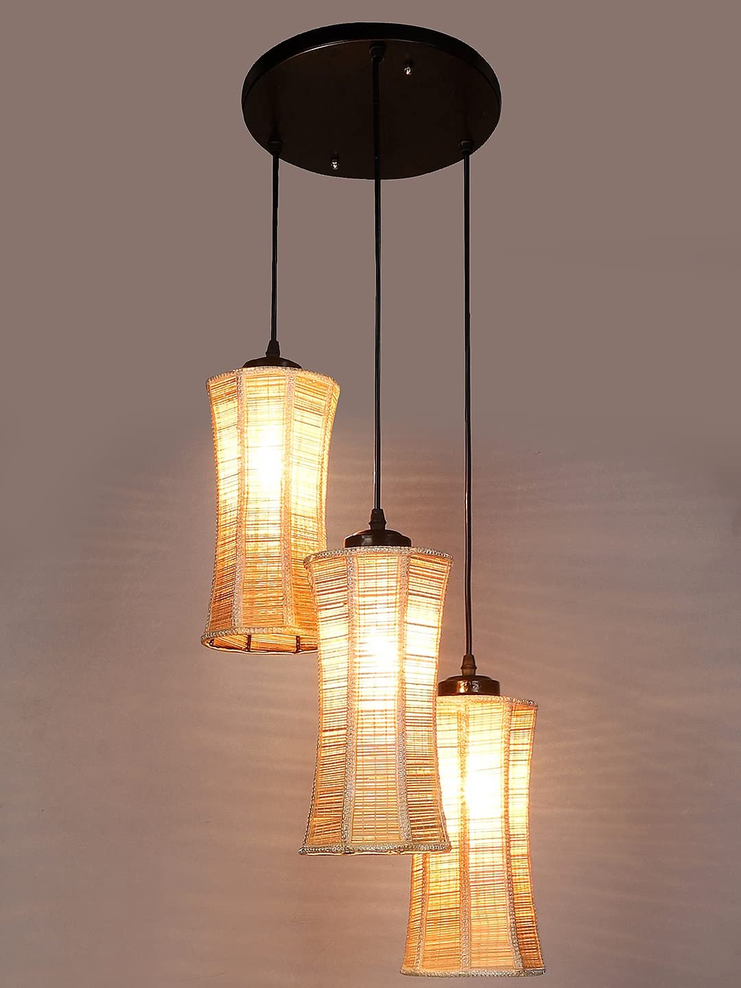 Band Bamboo Cluster Hanging Lamp