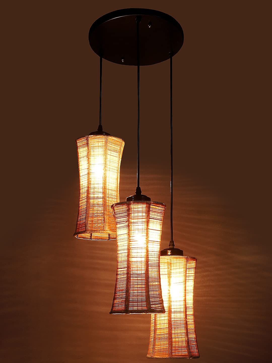 Band Bamboo Cluster Hanging Lamp