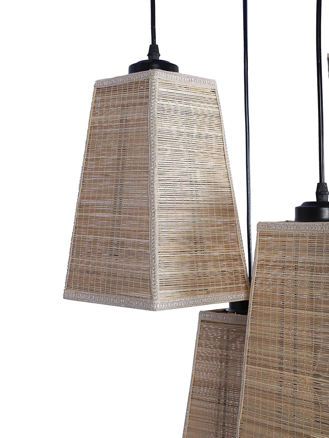 Pyramid Bamboo Cluster Hanging Lamp
