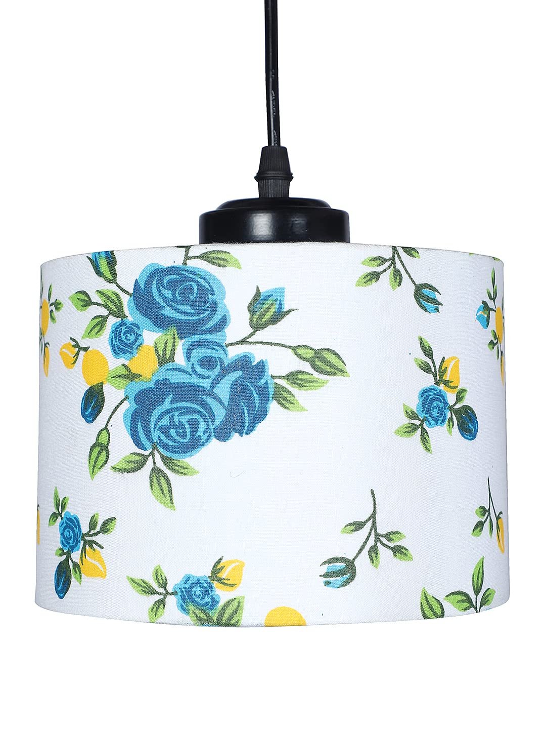 Multicolor Cotton Round Drum Cluster Hanging Lamp