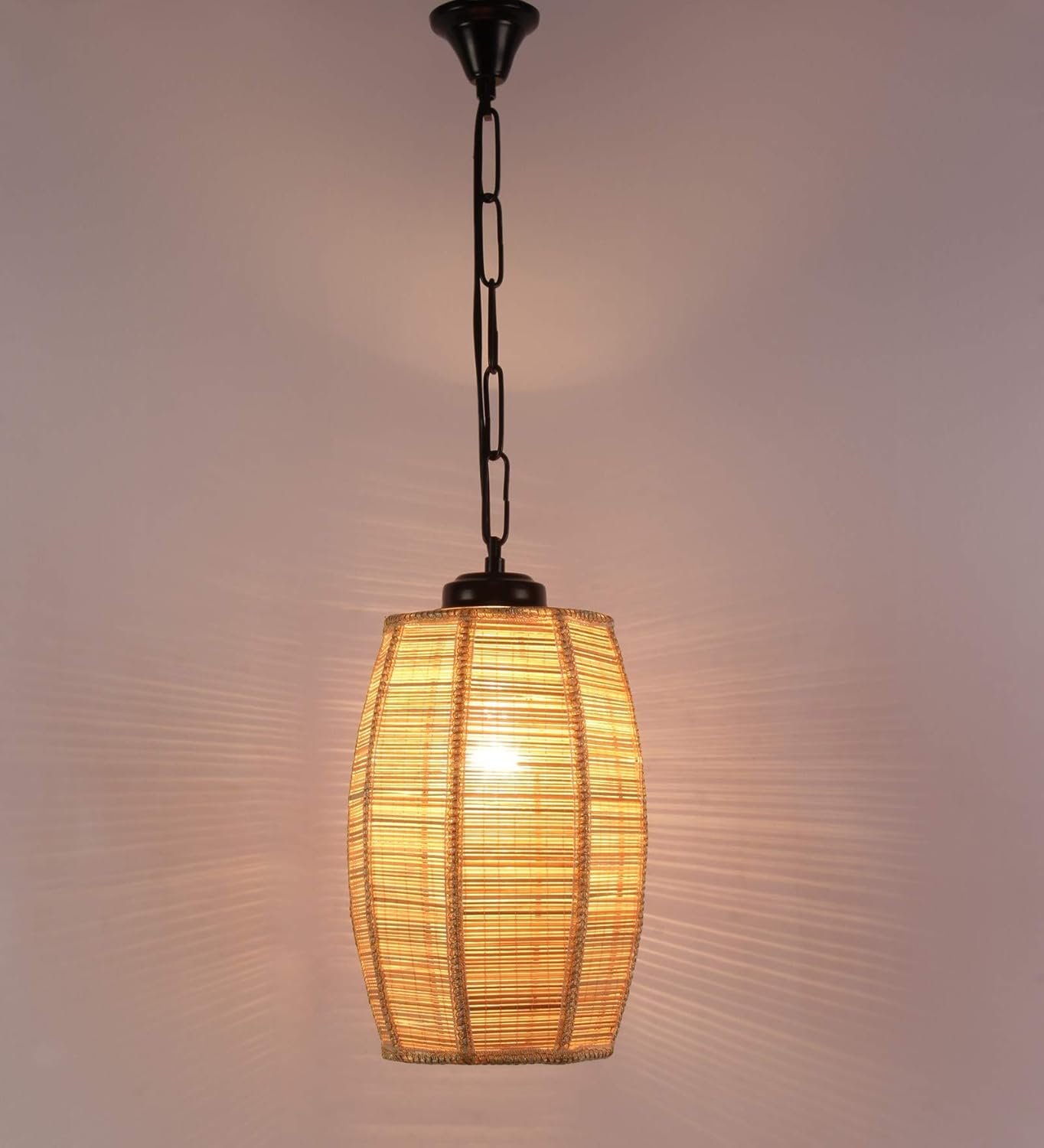 Bamboo Dholak Hanging for Home D�cor (Bamboo Natural)