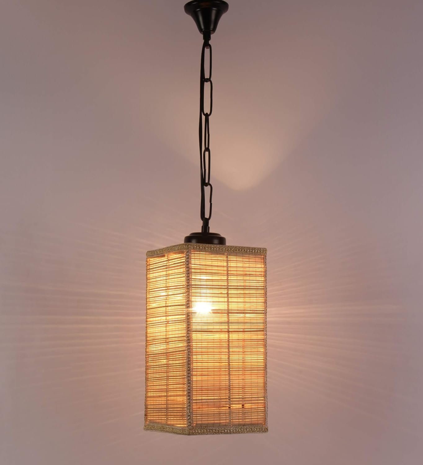 Bamboo Square Hanging for Home D�cor (Bamboo Natural)