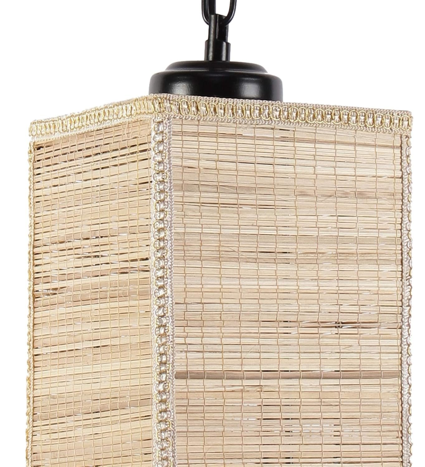 Bamboo Square Hanging for Home D�cor (Bamboo Natural)