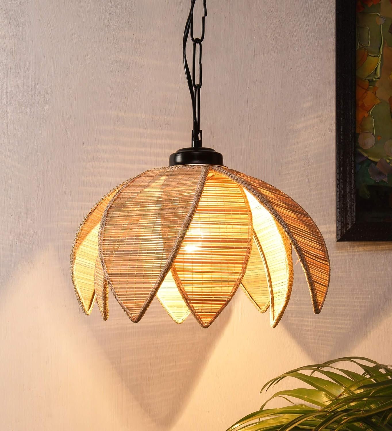 40W Hanging Light, Beige