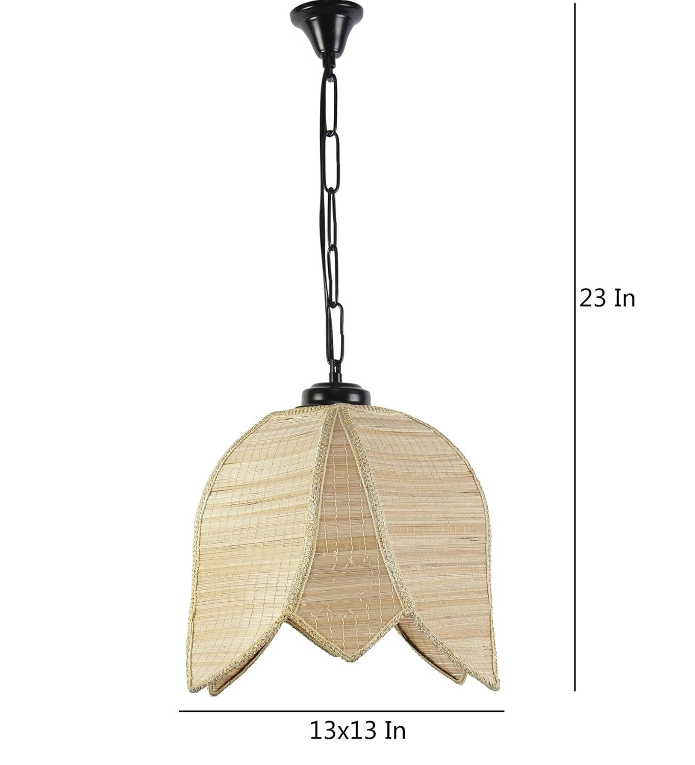 Bamboo Lotus Hanging for Home D�cor (Bamboo Natural)