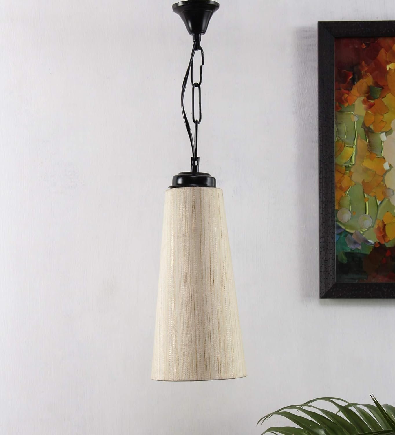 Conical Khadi Hanging for Home D�cor (Conical oof White)