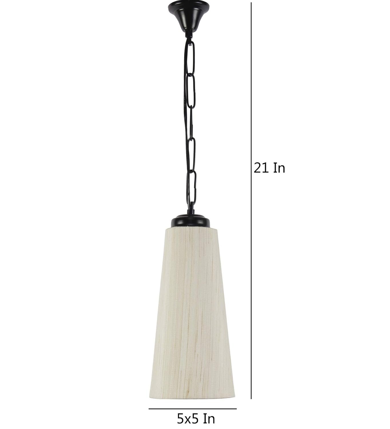 Conical Khadi Hanging for Home D�cor (Conical oof White)