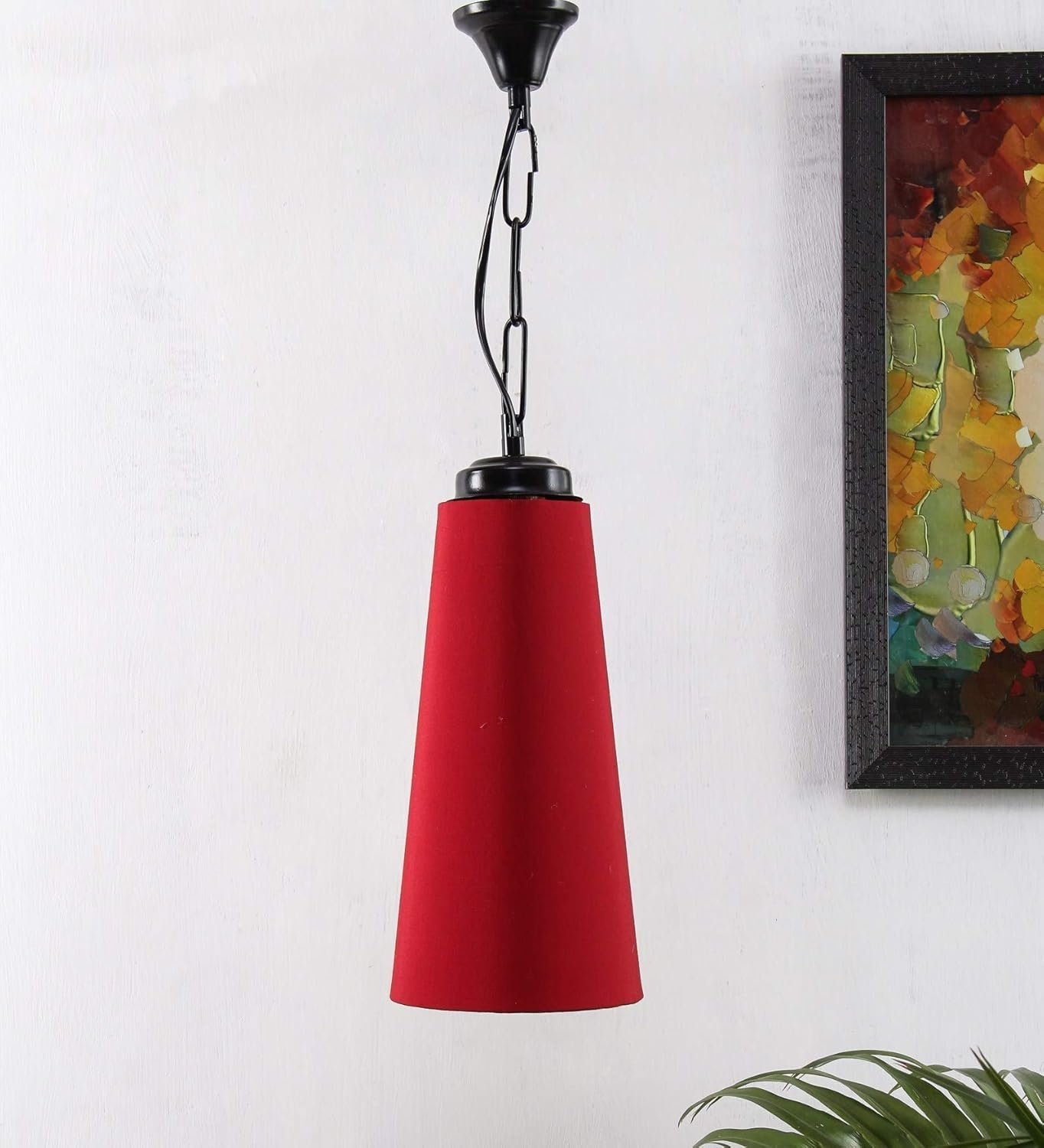 Conical Red Hanging for Home D�cor (Conical Red)