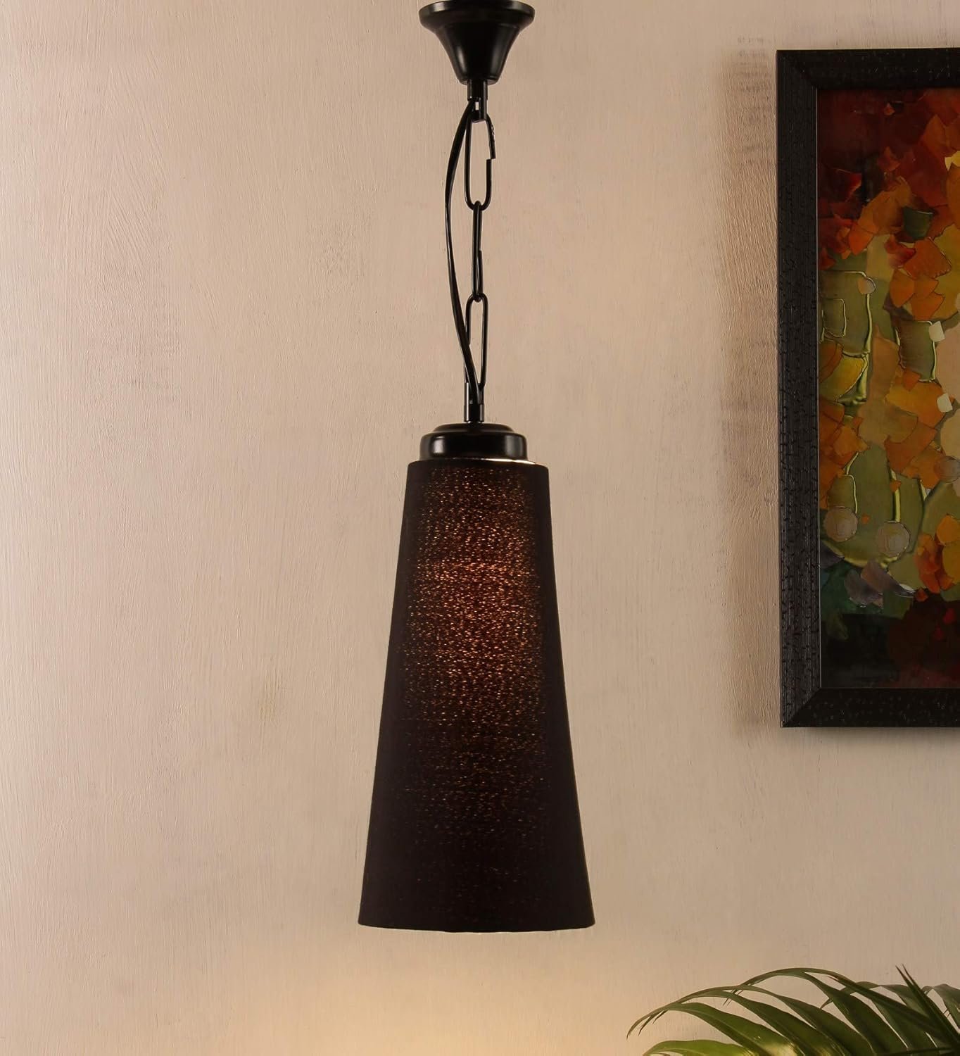 Conical Black Hanging for Home D�cor (Conical Black)