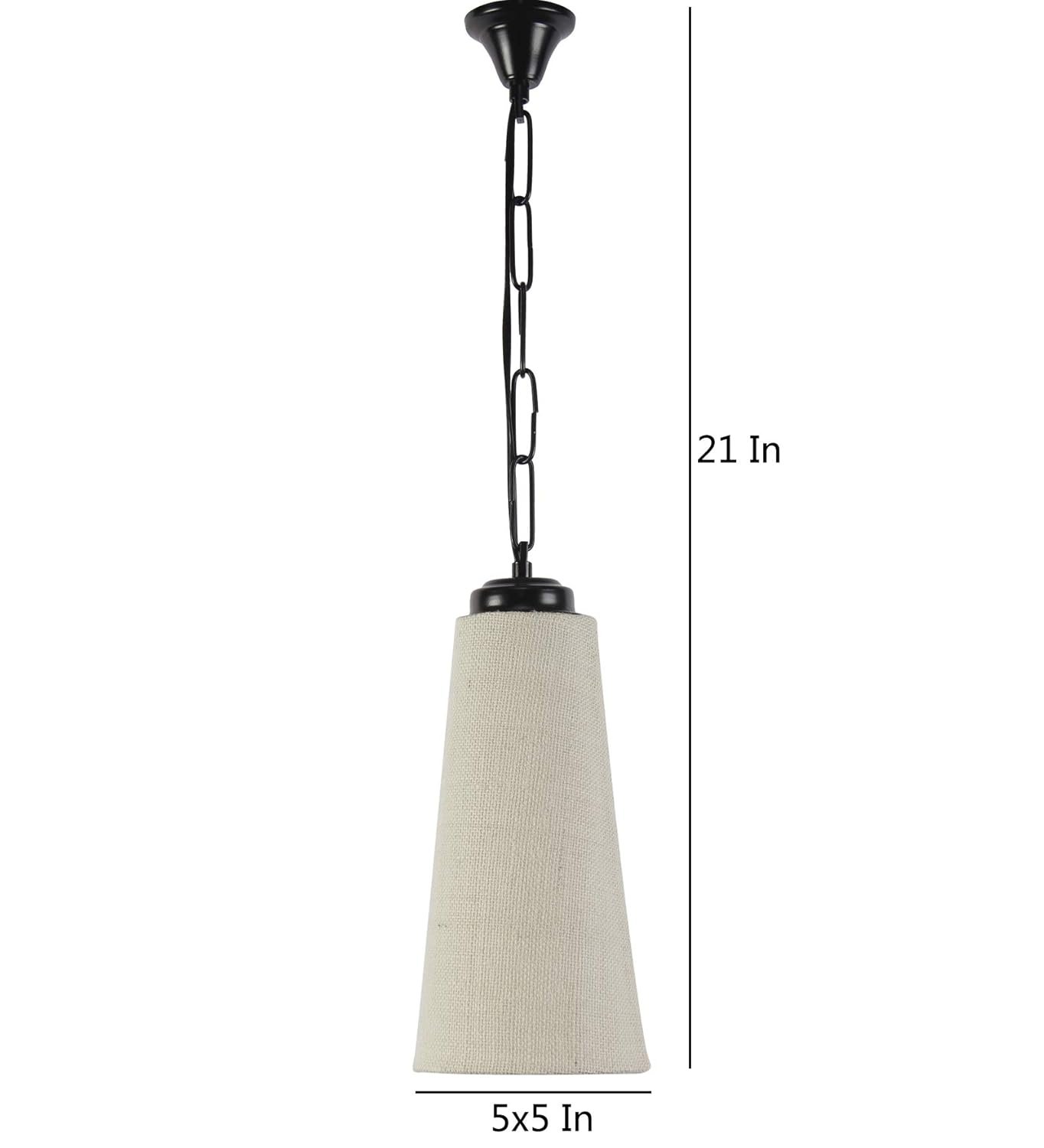 Conical Off White Jute Hanging for Home D�cor (Conical Off White)