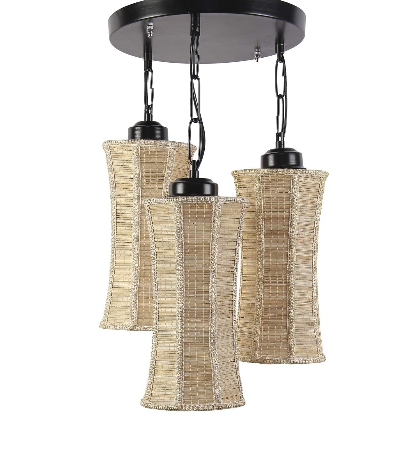 Triple Damroo Bamboo Hanging/Pendant (Natural Bamboo)