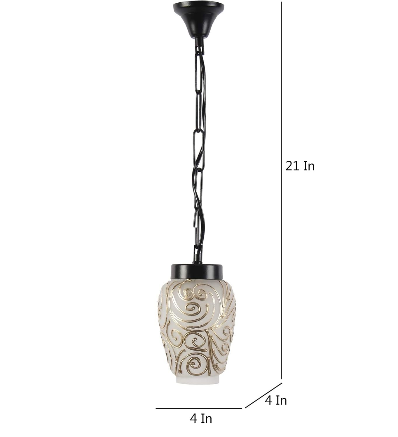 PHL39, Multicolor Mosiac Glass Hanging Lamp (Multicolor,Single)