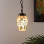 PHL39, Multicolor Mosiac Glass Hanging Lamp (Multicolor,Single)