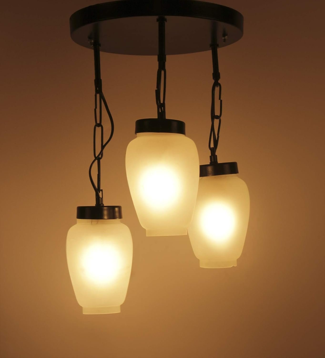 Cluster Milky Glass Hanging Lamp (Milky)