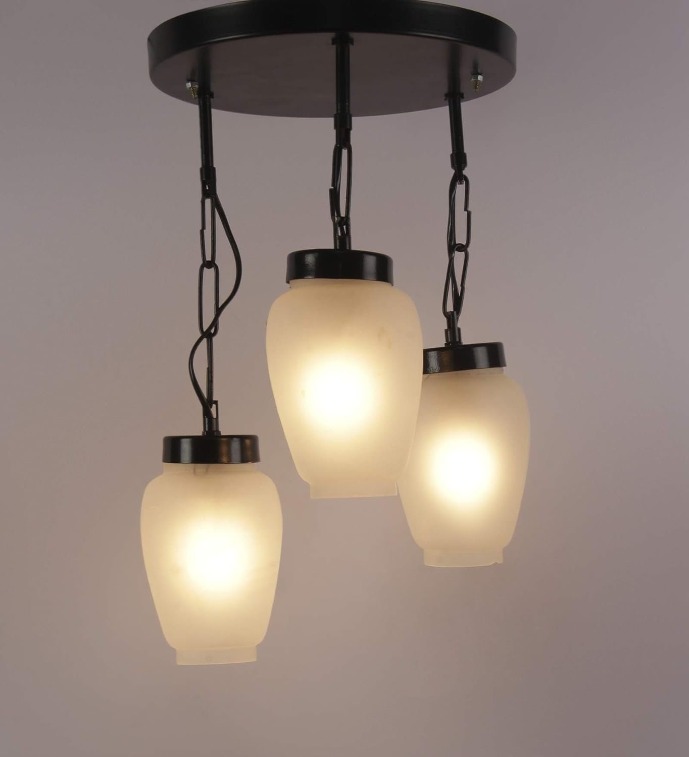 Cluster Milky Glass Hanging Lamp (Milky)