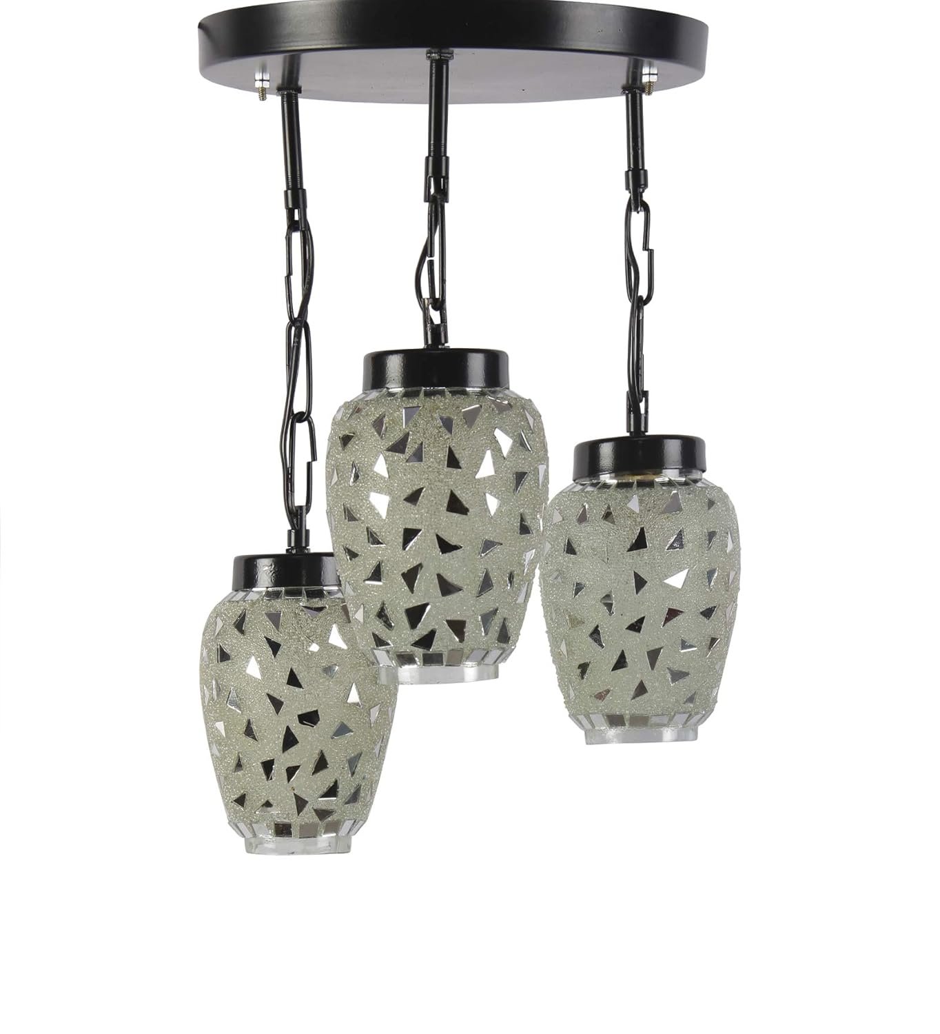 Multicolor Mosaic Glass Cluster Hanging Lamp (Multicolor)