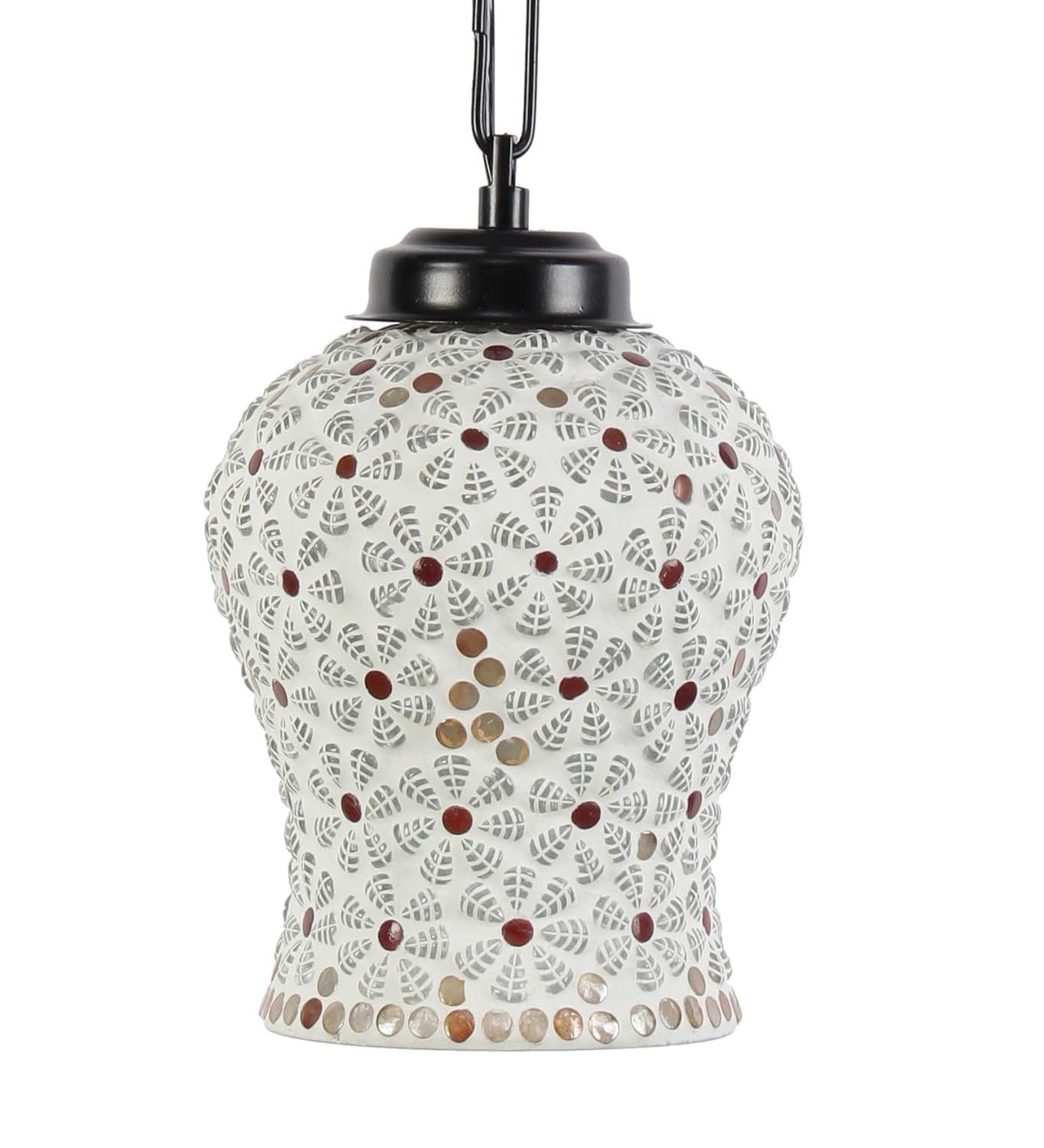 Multicolor Mosaic Glass Hanging Lamp (Glass,Medium)