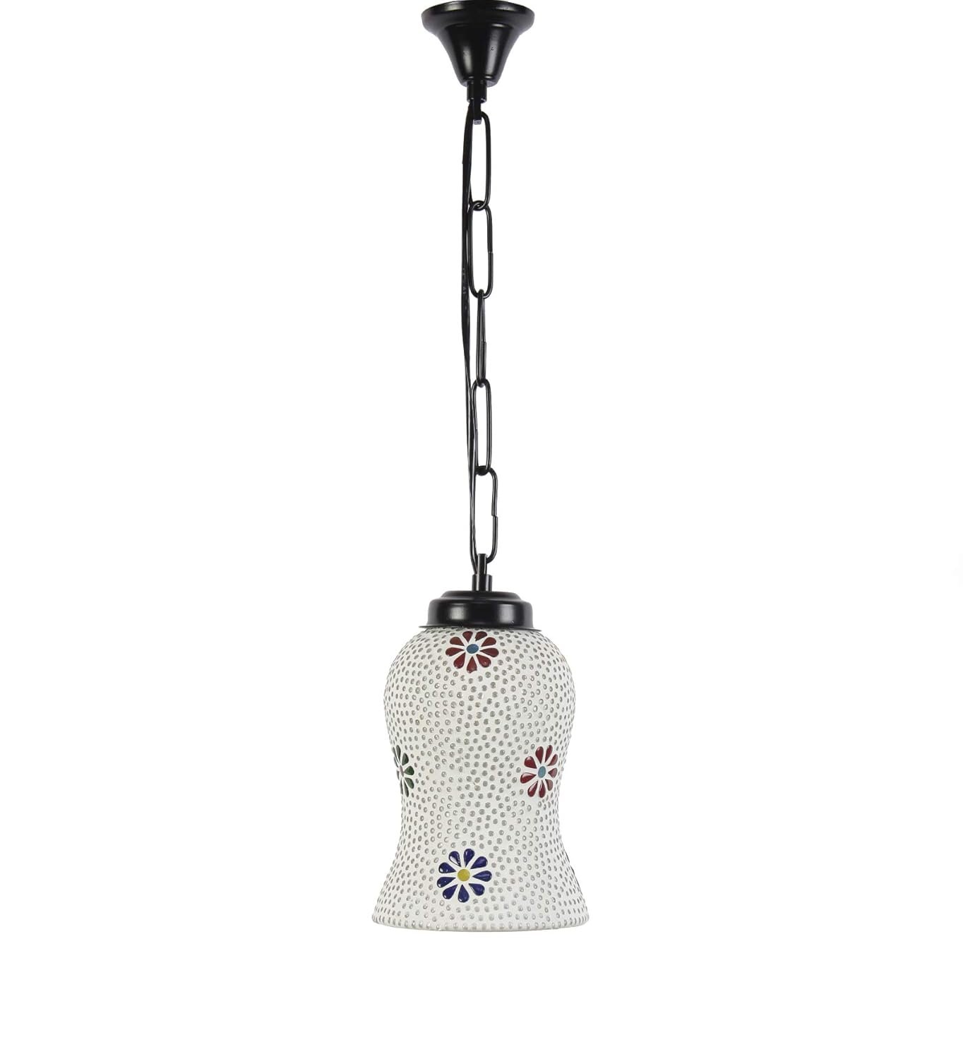 Multicolor Mosaic Glass Hanging Lamp (Glass,Medium)