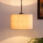 White Jute Hanging Lamp