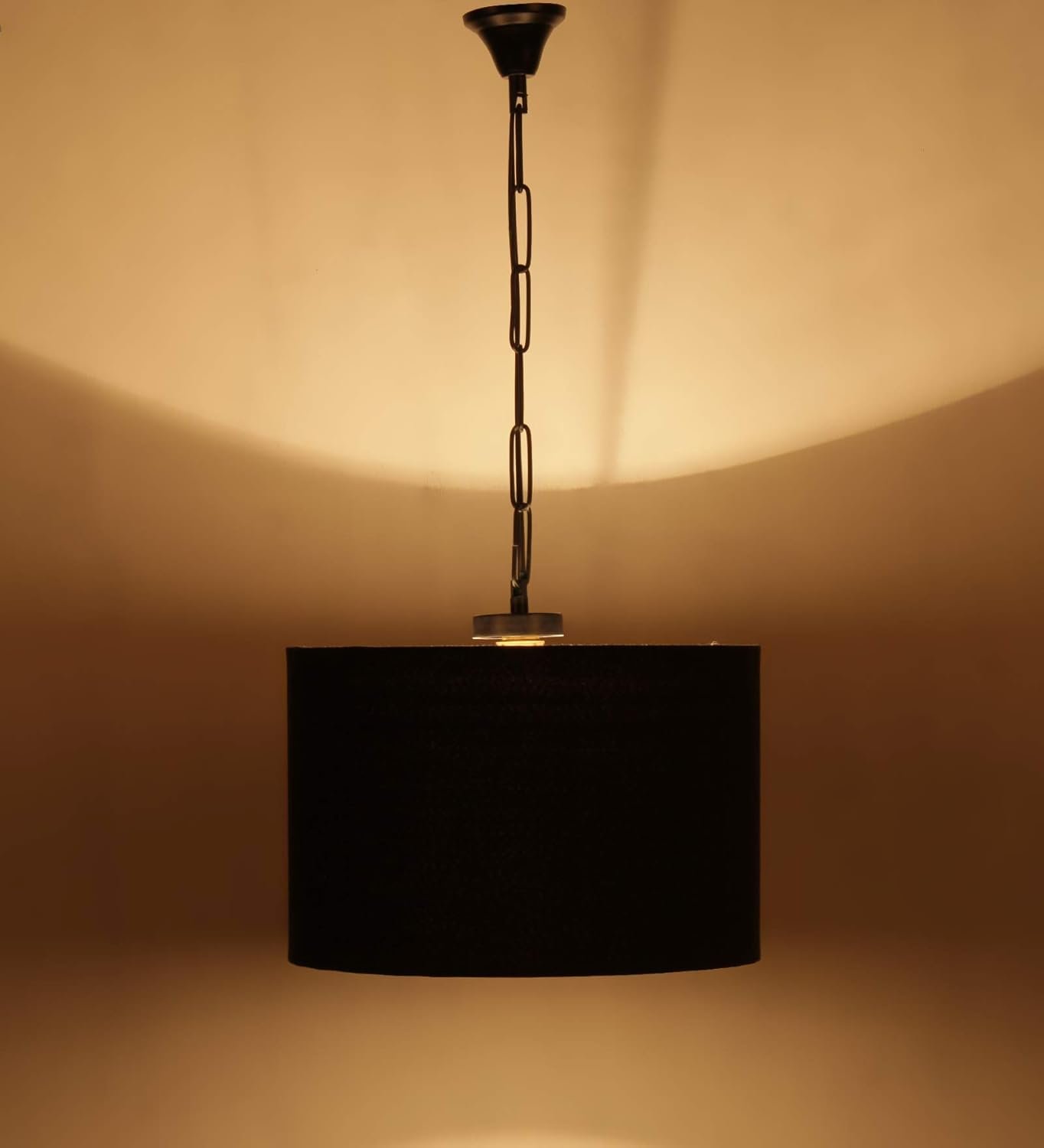 Black Cotton Hanging Lamp