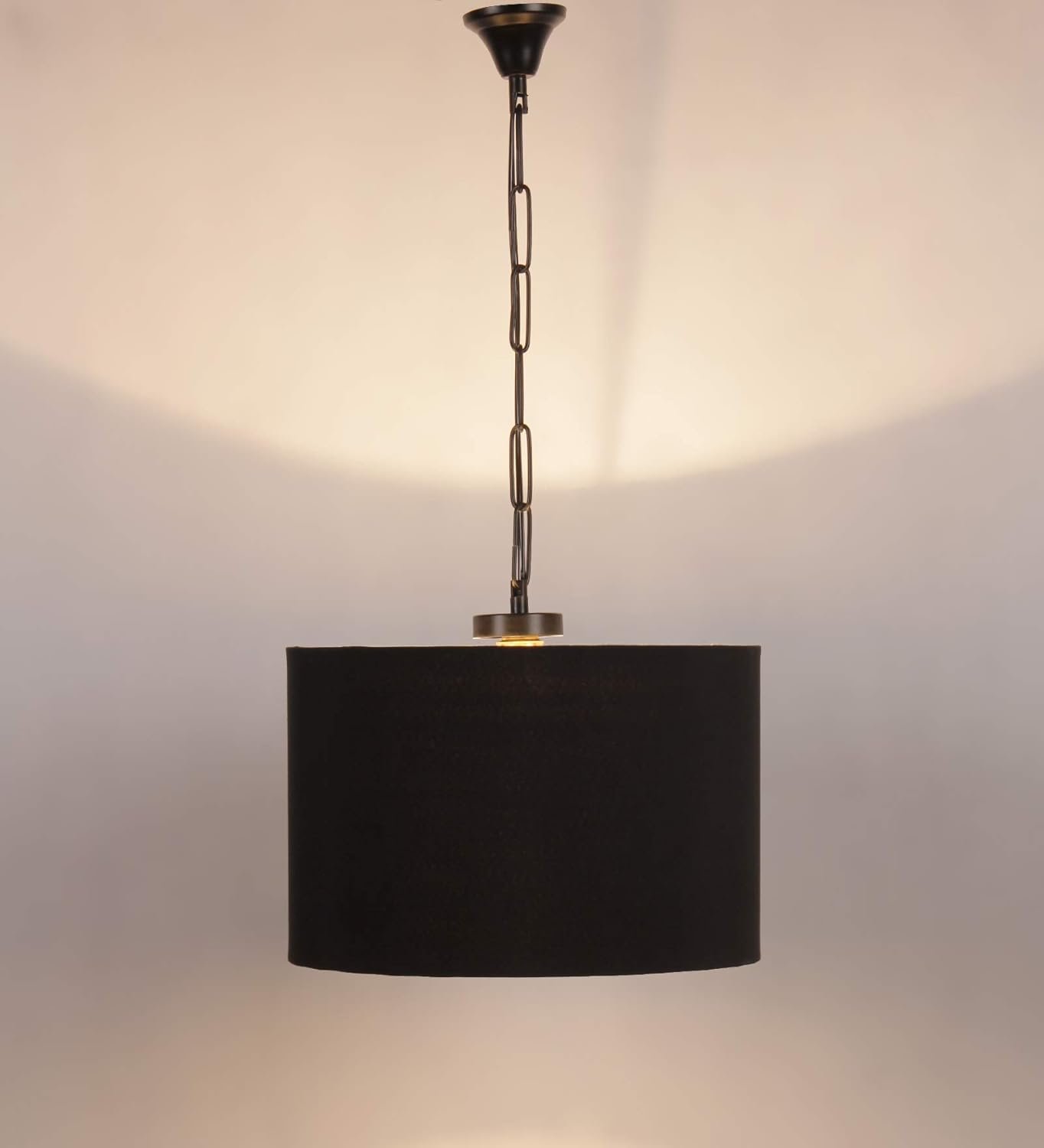 Black Cotton Hanging Lamp