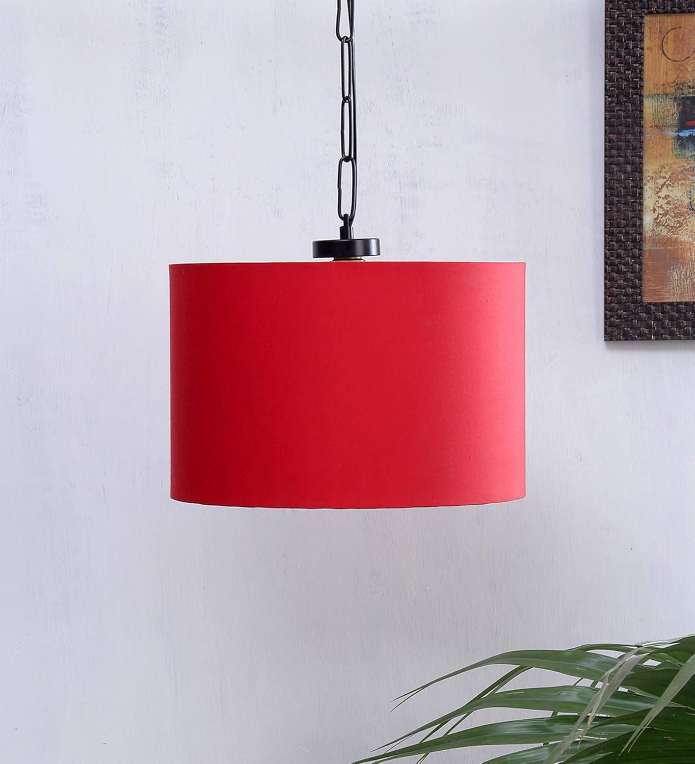 Red Cotton Hanging lamp