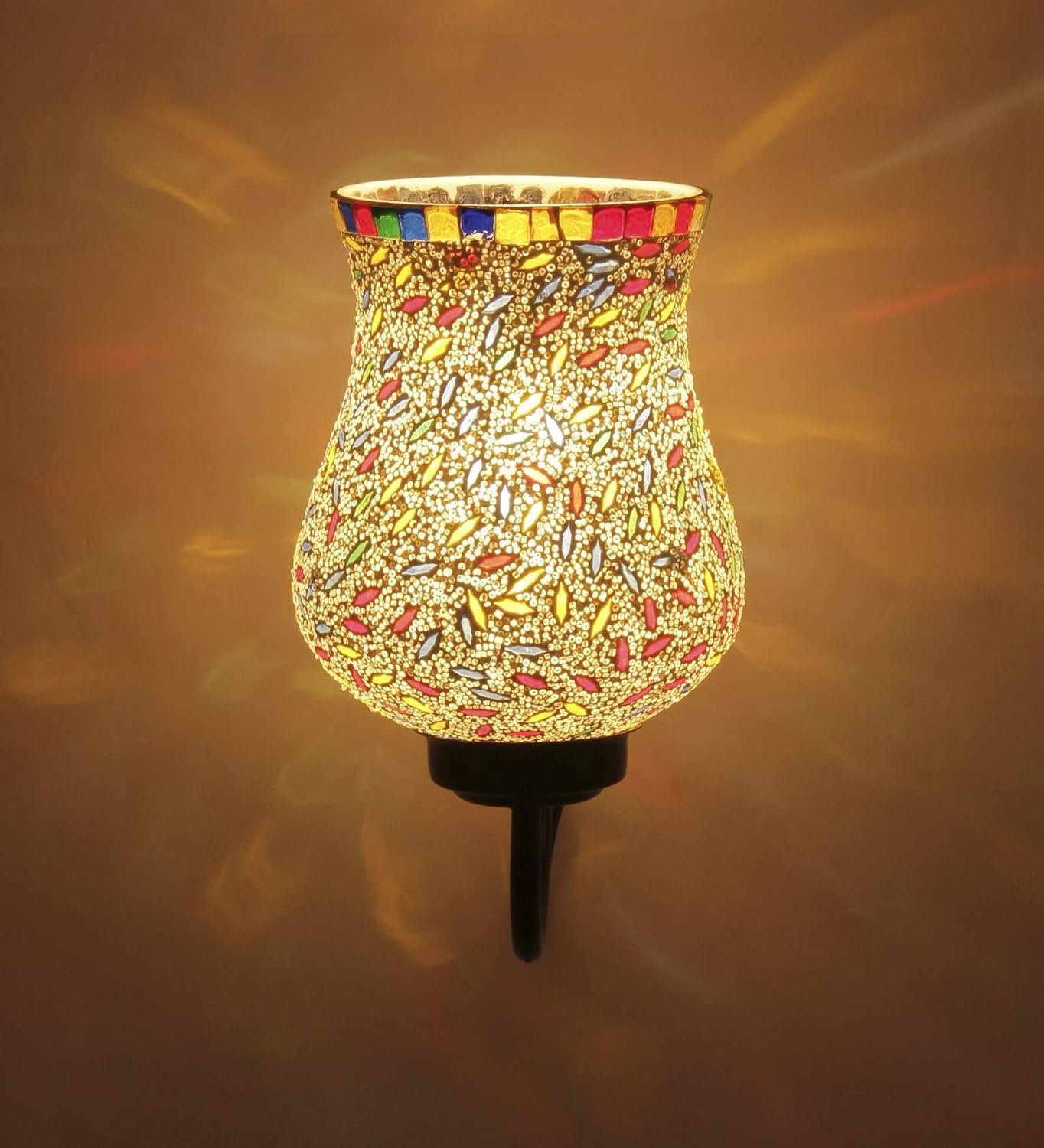 Multicolor Mosaic Wall Mounted Light (Small,Multicolor)