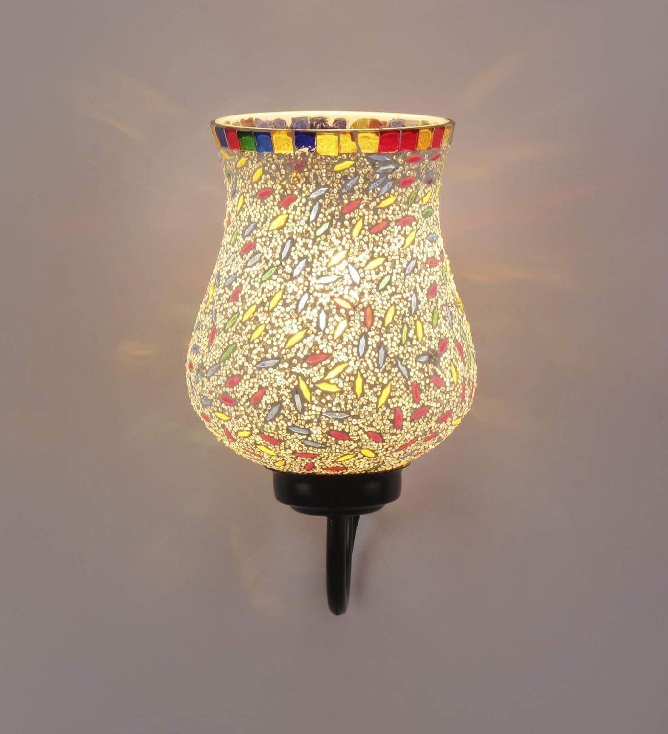 Multicolor Mosaic Wall Mounted Light (Small,Multicolor)