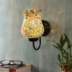 Multicolor Mosaic Wall Mounted Light (Small,Multicolor)