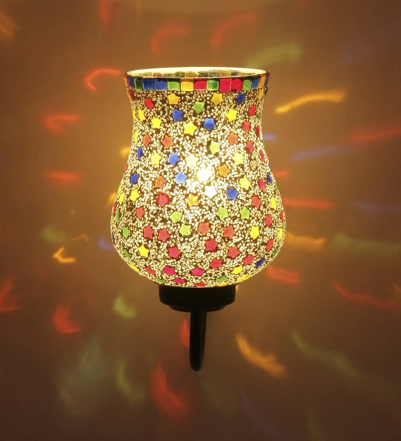 Multicolor Mosaic Wall Mounted Light (Small,Multicolor)