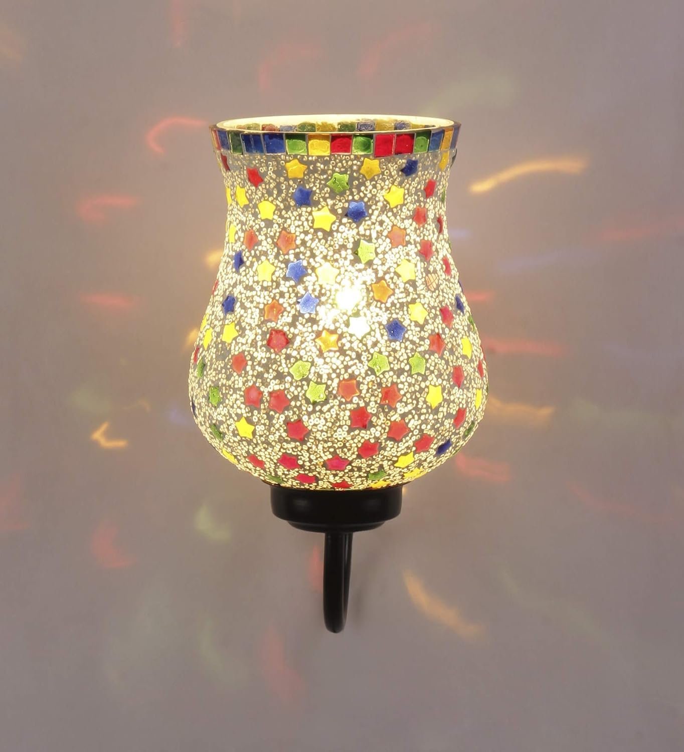 Multicolor Mosaic Wall Mounted Light (Small,Multicolor)