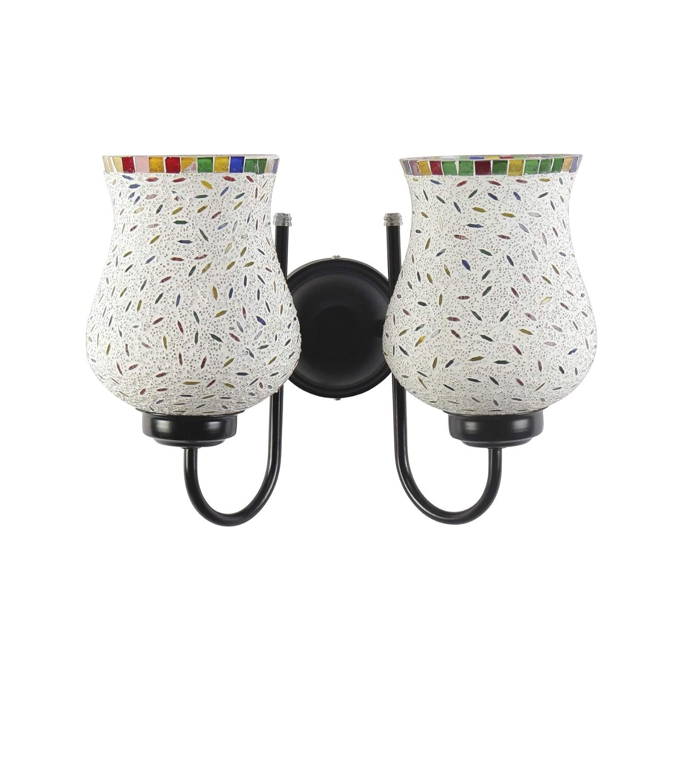 Multicolor Mosaic Double Wall Mounted Lamp (Multicolor,Double)