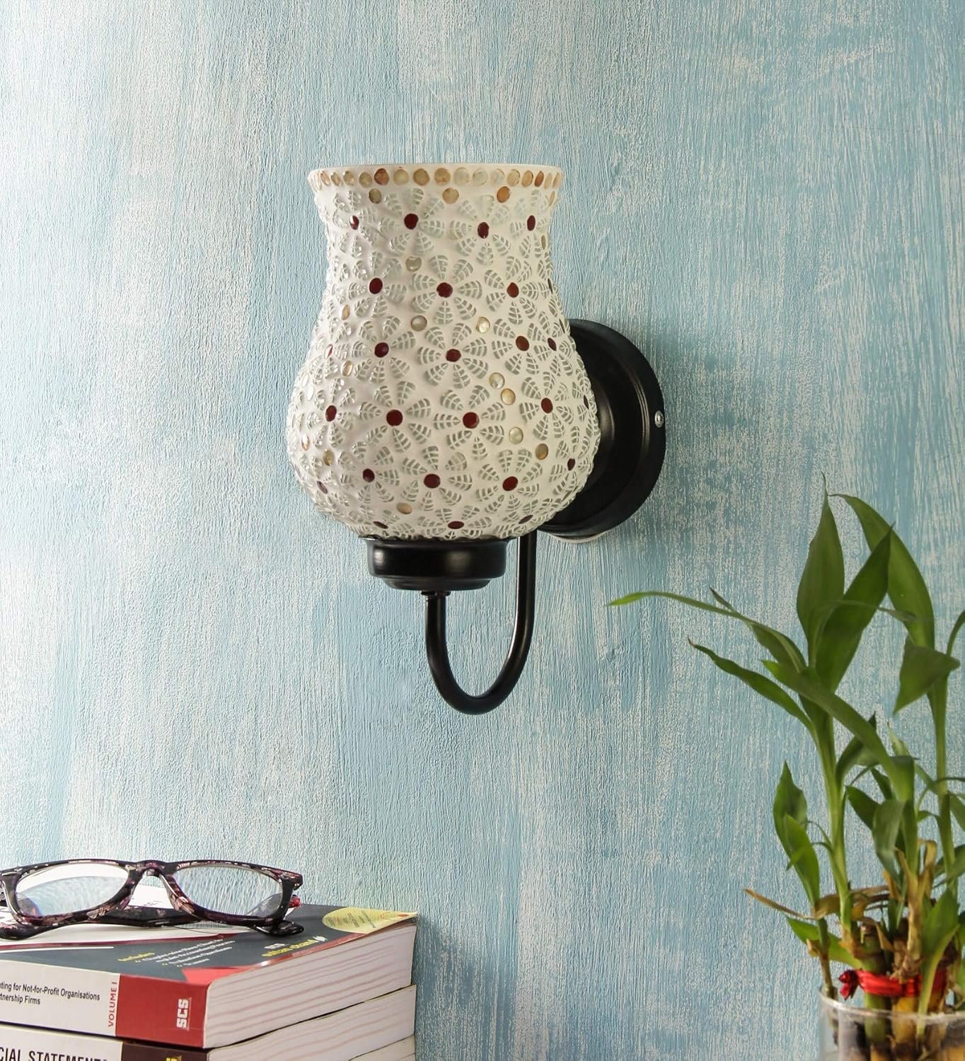Multicolor Mosaic Wall Mounted Light (Small,Multicolor)