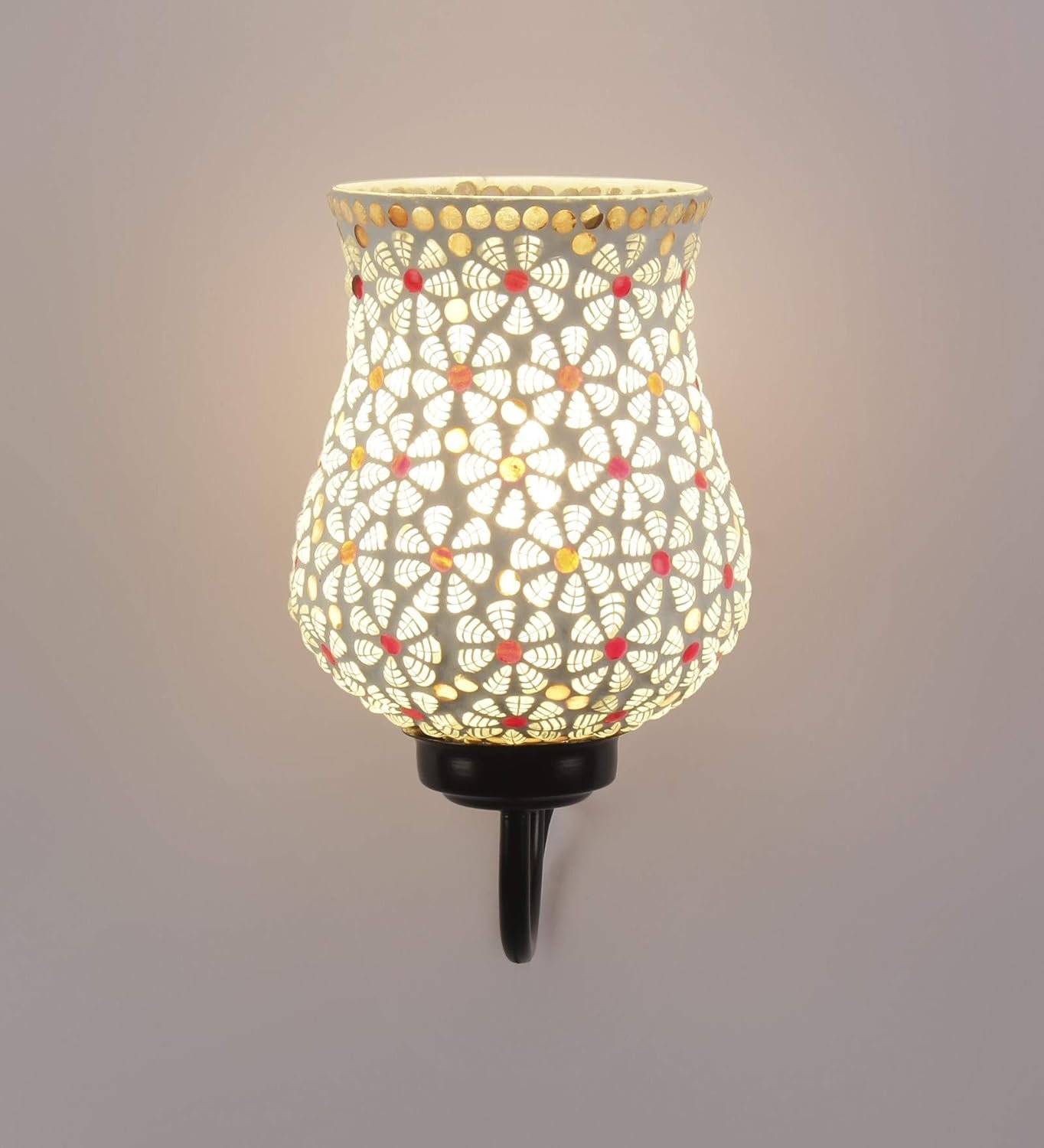 Multicolor Mosaic Wall Mounted Light (Small,Multicolor)