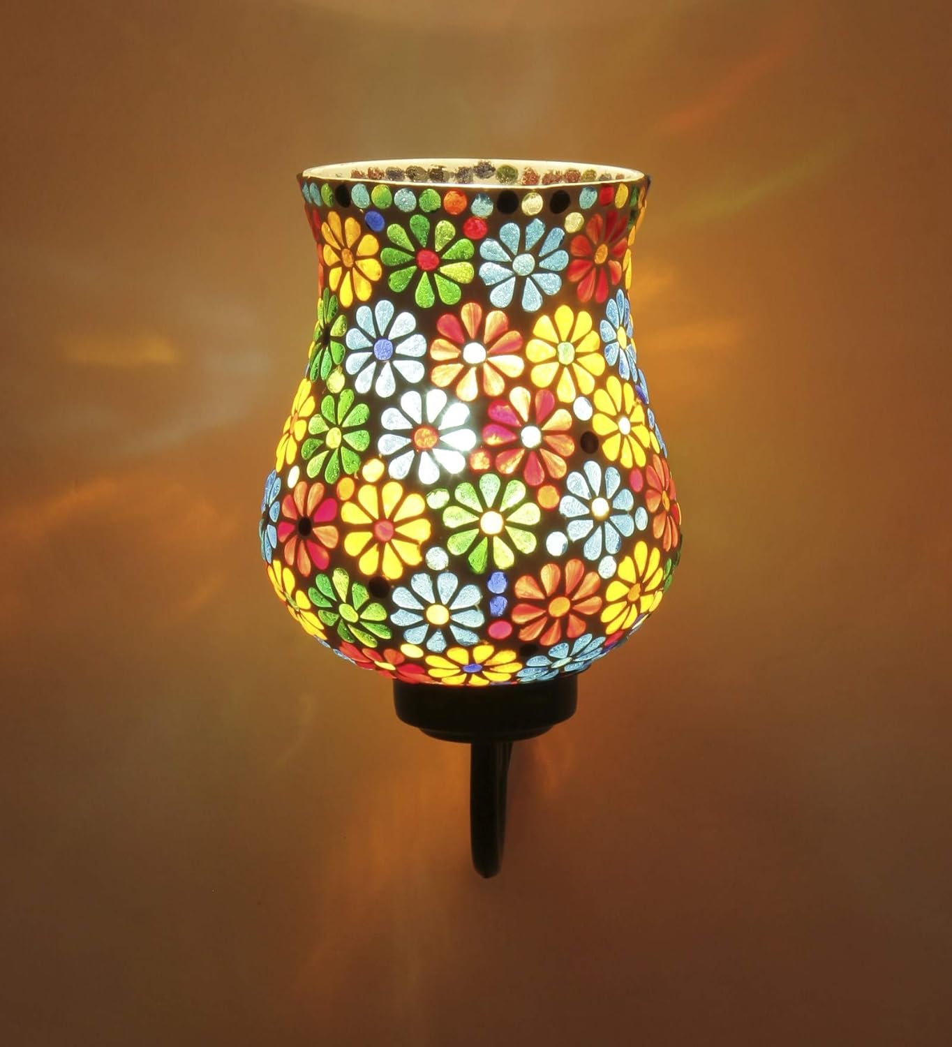 Multicolor Mosaic Wall Mounted Light (Small,Multicolor)