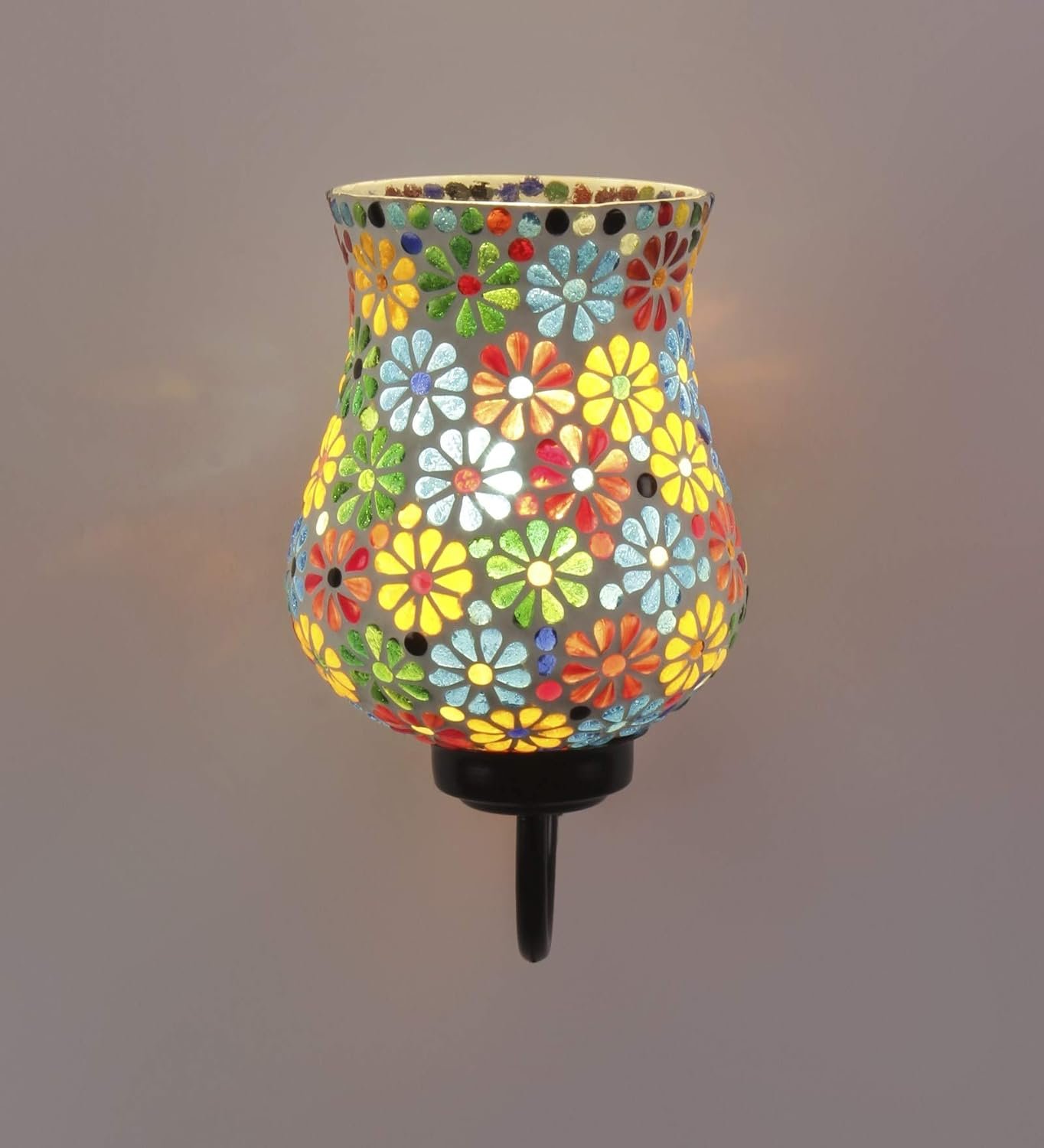 Multicolor Mosaic Wall Mounted Light (Small,Multicolor)