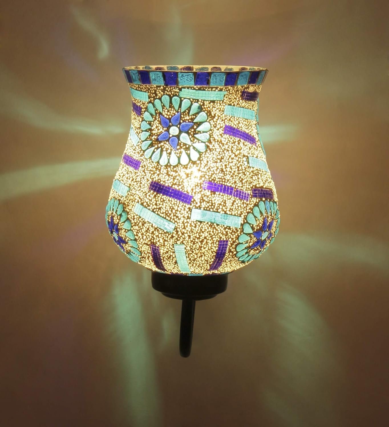 Multicolor Mosaic Wall Mounted Light (Small,Multicolor)
