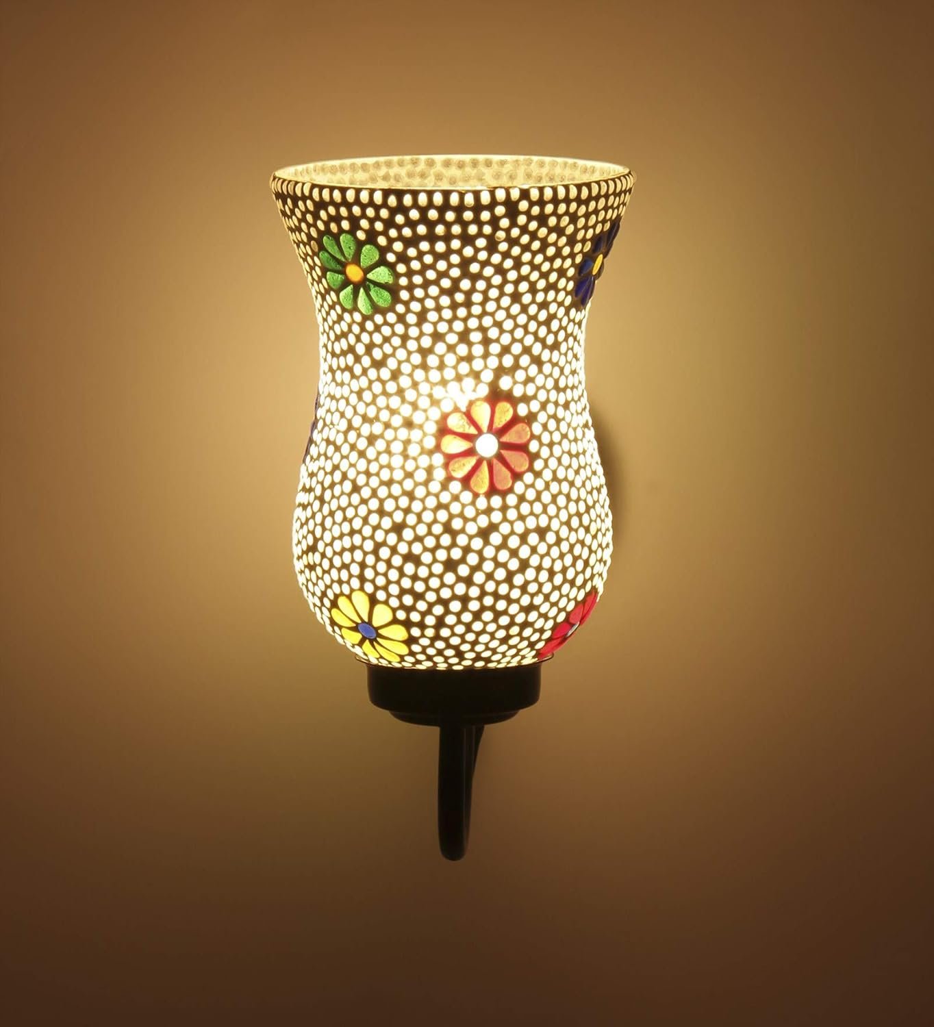 Multicolor Mosaic Wall Mounted Light (Small,Multicolor)
