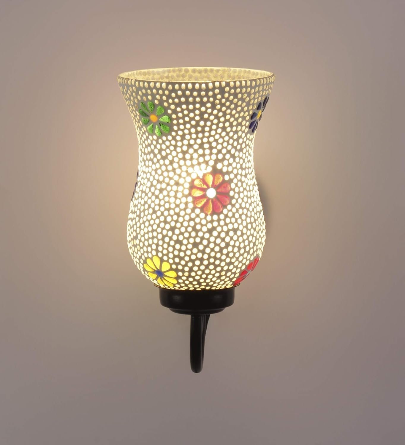 Multicolor Mosaic Wall Mounted Light (Small,Multicolor)