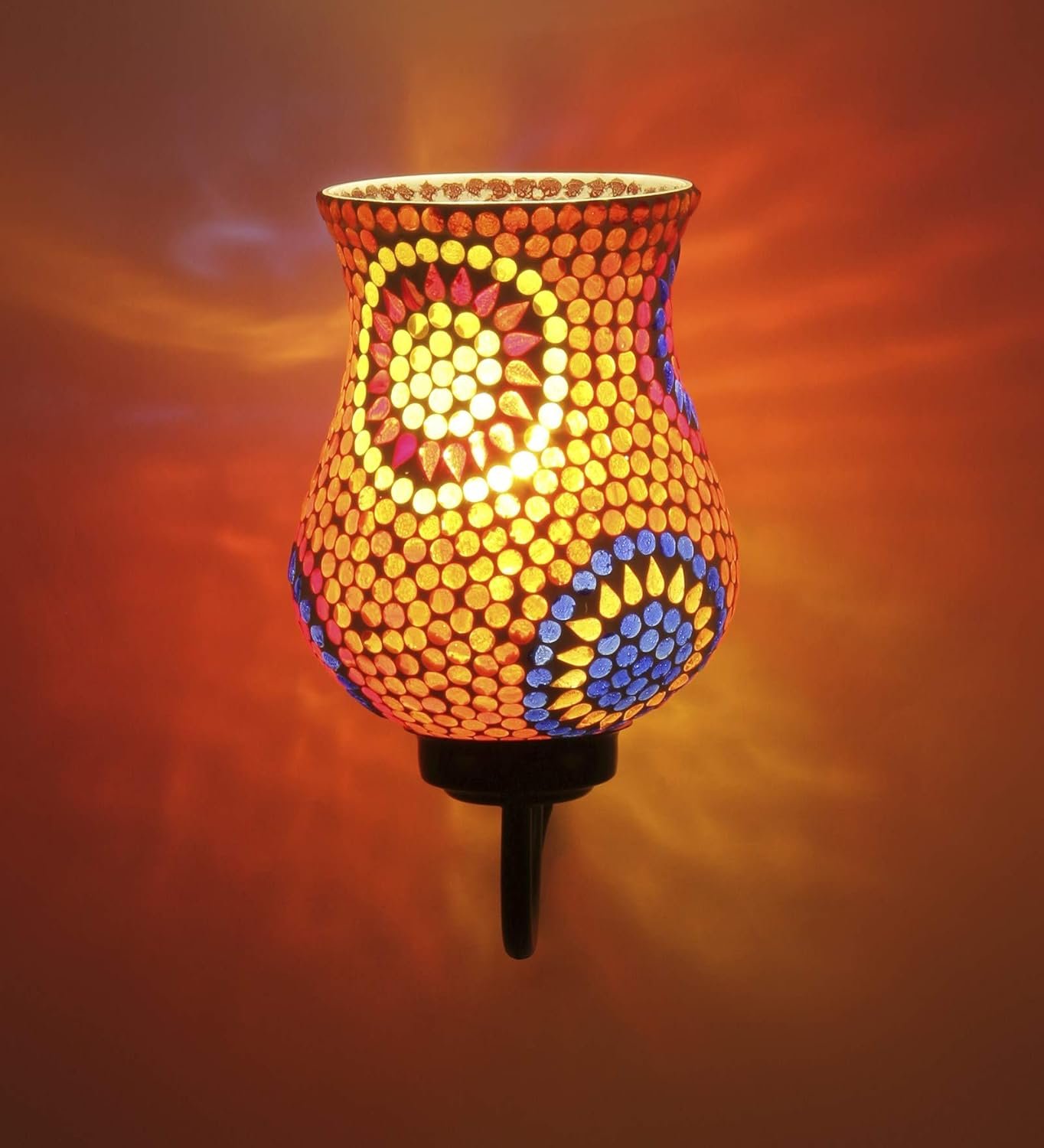 Multicolor Mosaic Wall Mounted Light (Small,Multicolor)
