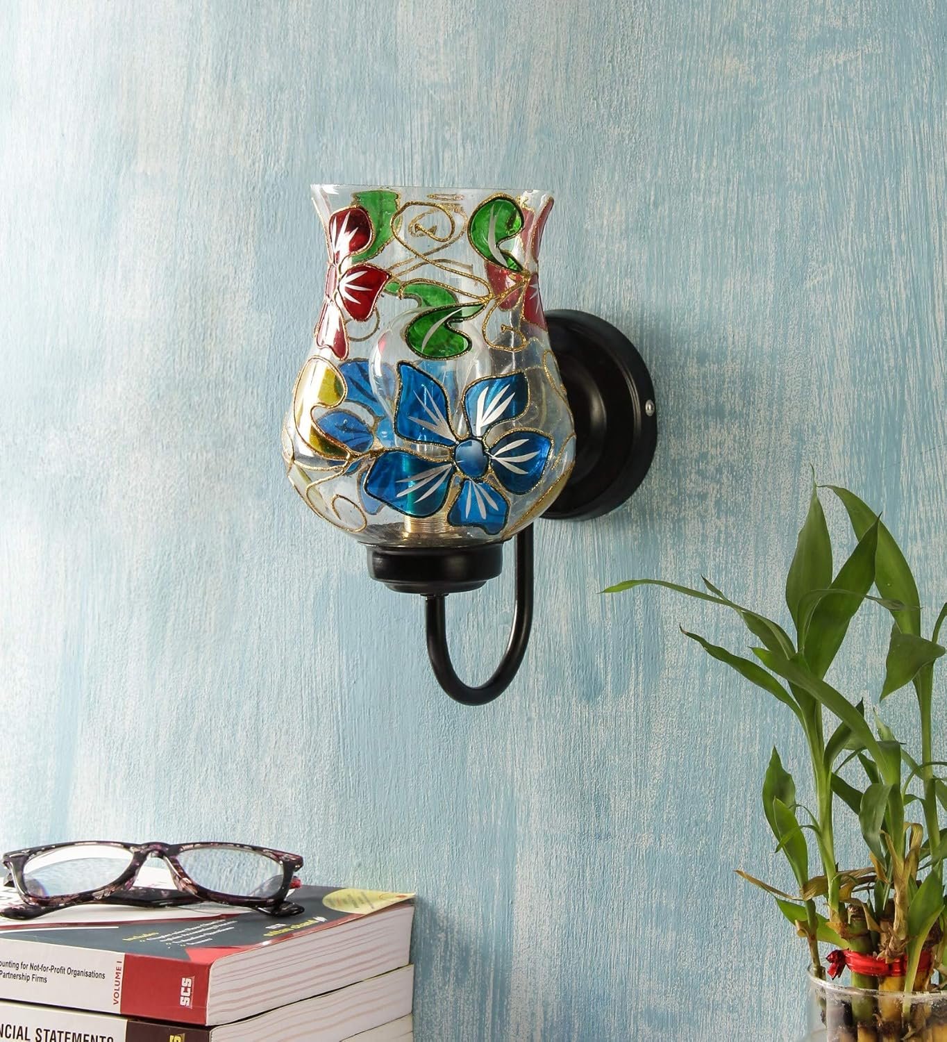 Multicolor Mosaic Wall Mounted Light (Small,Multicolor)