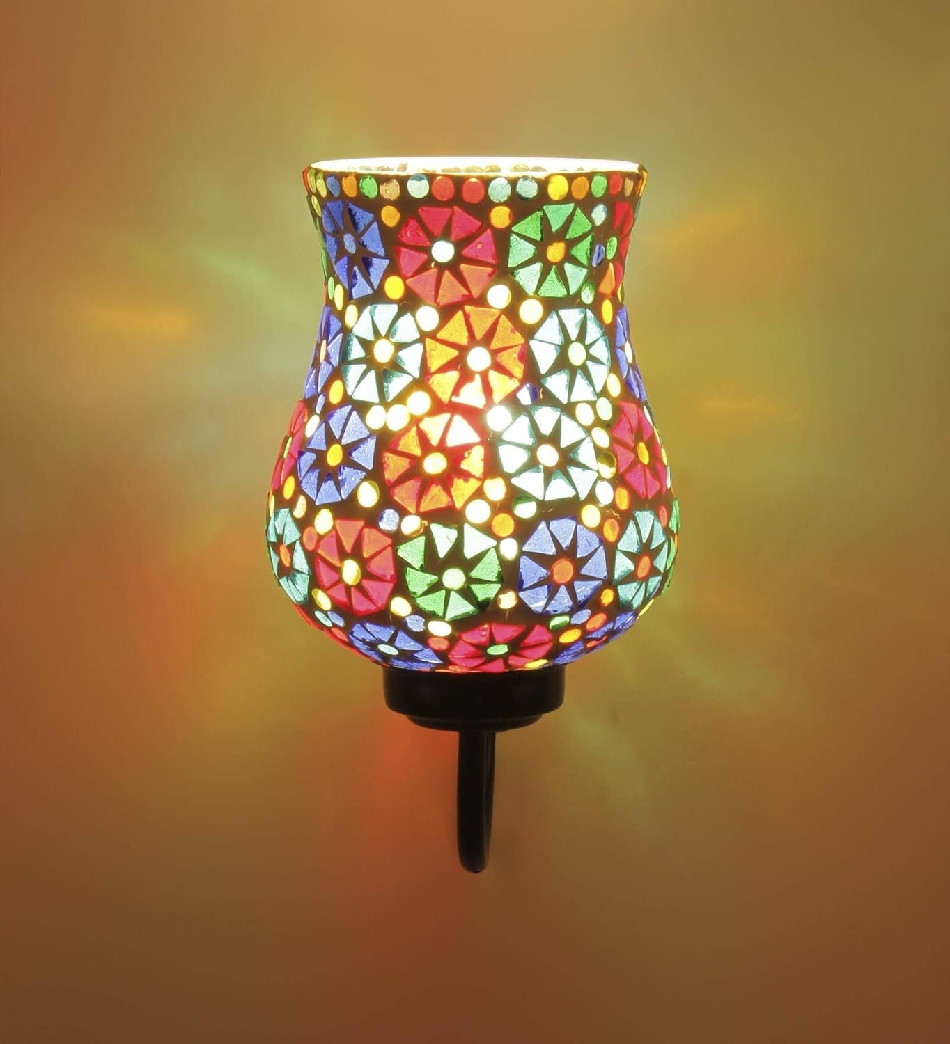 Multicolor Mosaic Wall Mounted Light (Small,Multicolor)