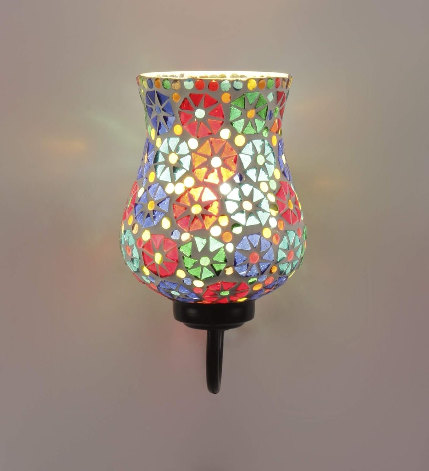 Multicolor Mosaic Wall Mounted Light (Small,Multicolor)