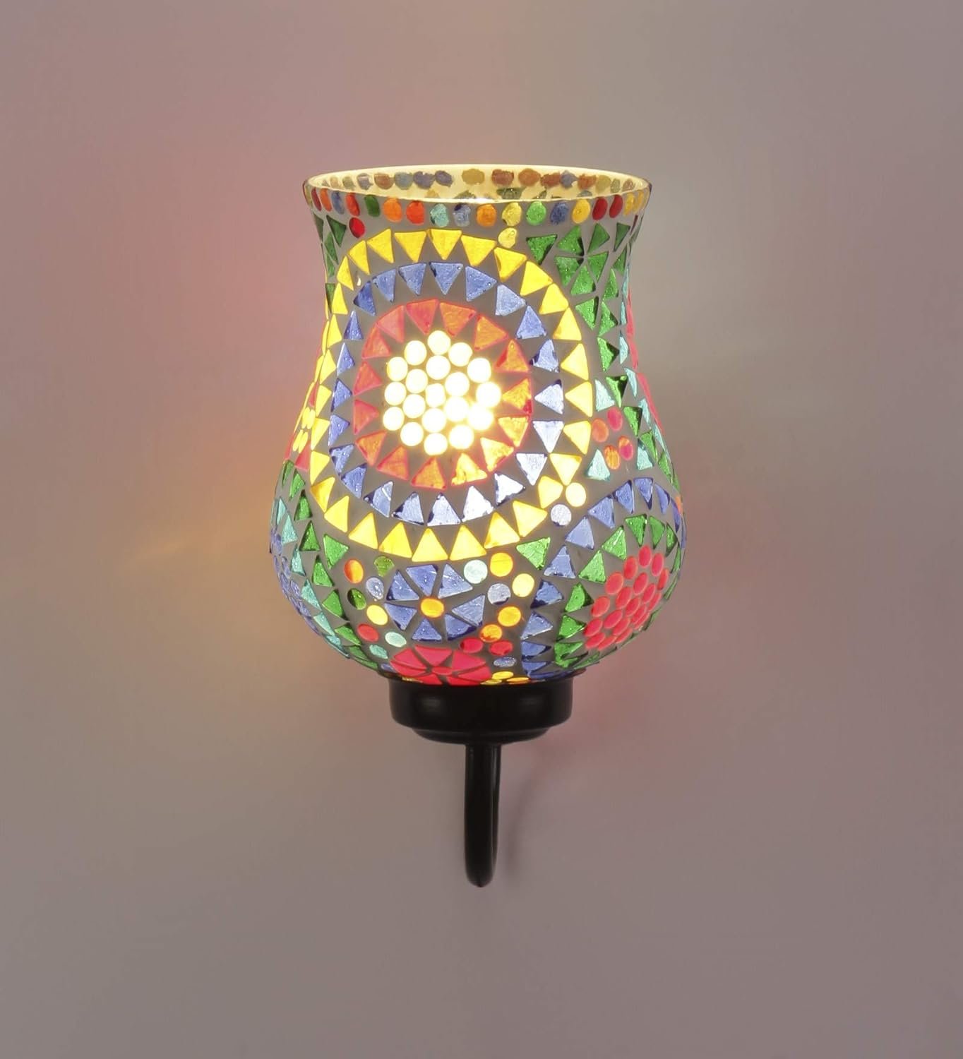 Multicolor Mosaic Wall Mounted Light (Small,Multicolor)