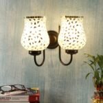 Multicolor Mosaic Double Wall Mounted Lamp (Multicolor,Double)