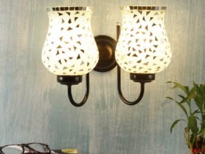 Multicolor Mosaic Double Wall Mounted Lamp (Multicolor,Double)
