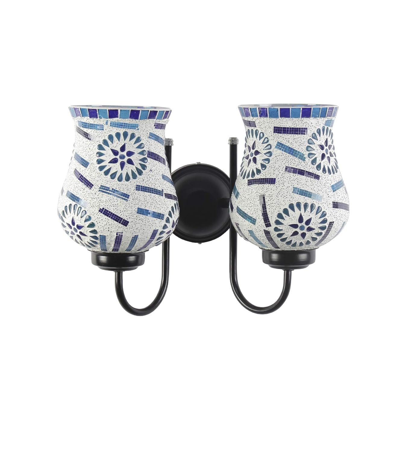 Multicolor Mosaic Double Wall Mounted Lamp (Multicolor,Double)