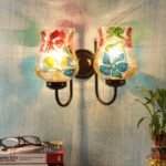 Multicolor Mosaic Double Wall Mounted Lamp (Multicolor,Double)