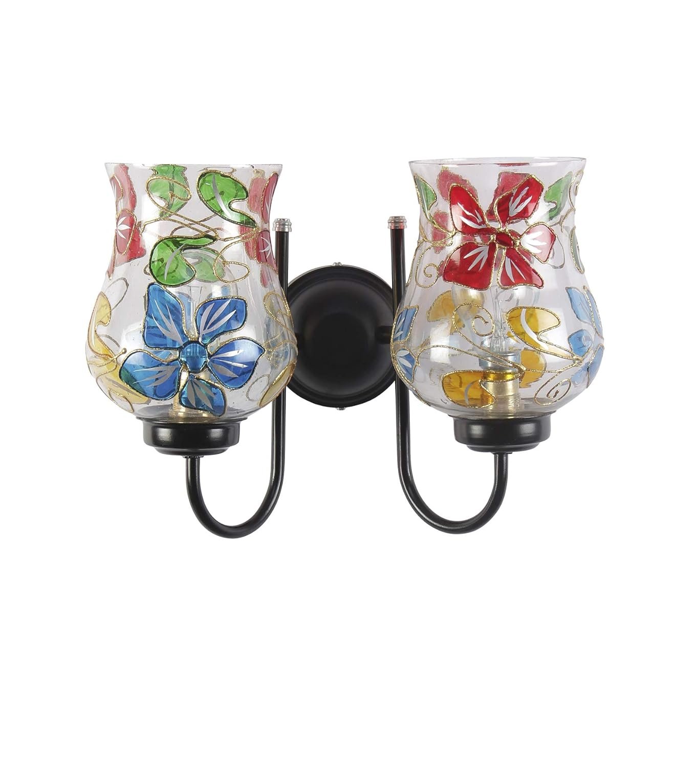Multicolor Mosaic Double Wall Mounted Lamp (Multicolor,Double)